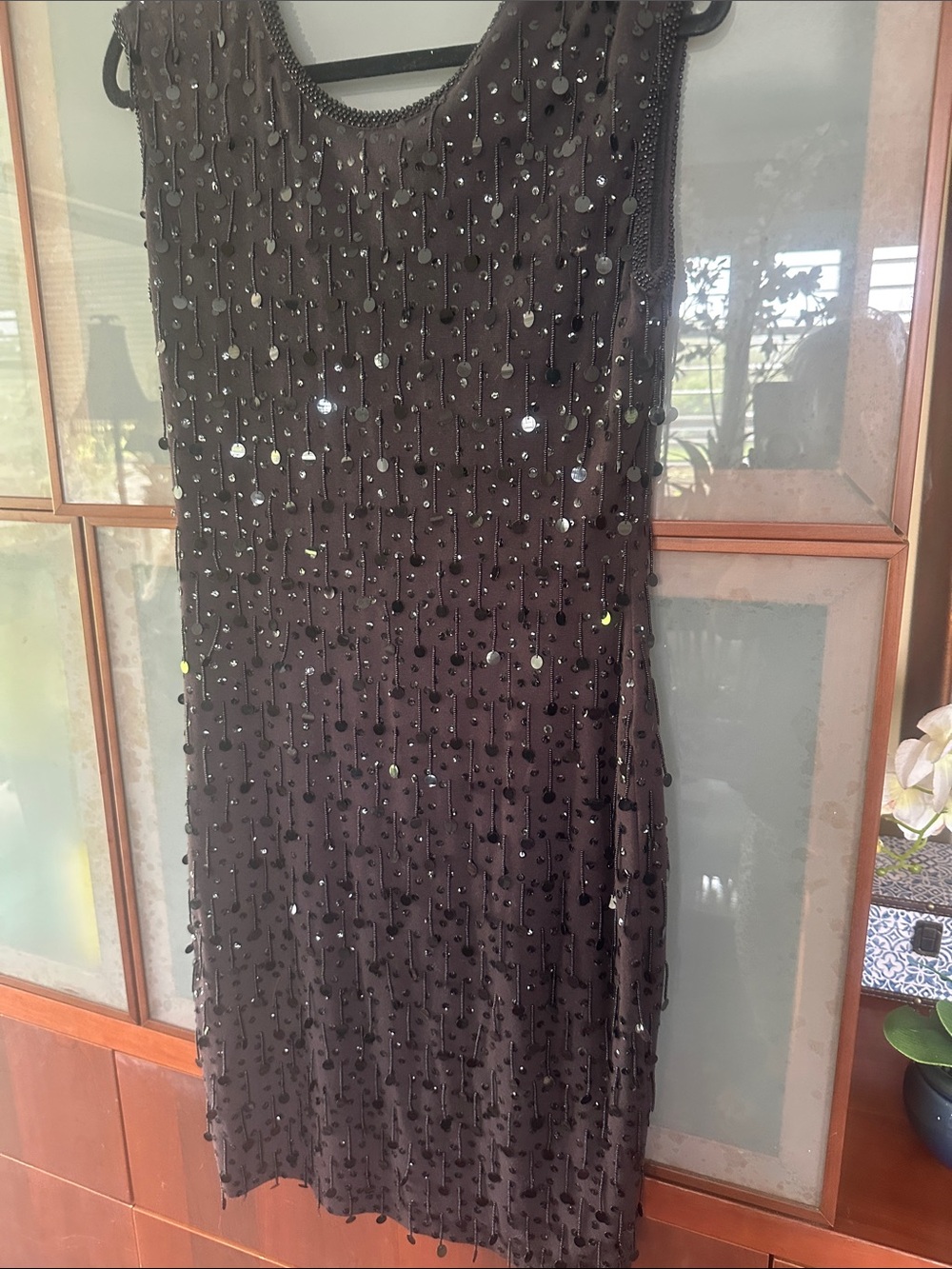 European Fashion Black Cotton Blend Garment sz 38